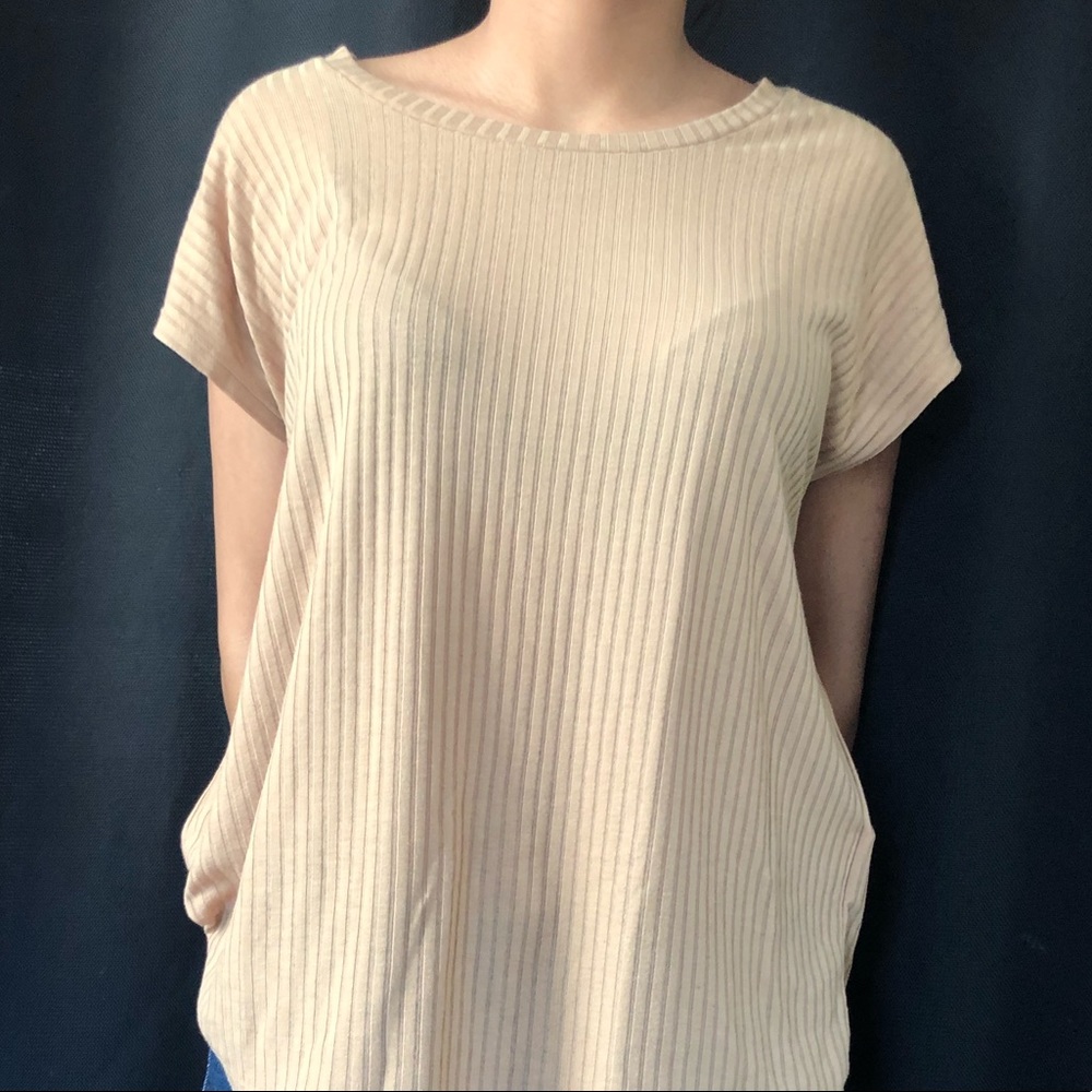 Tan rubbed short sleeve